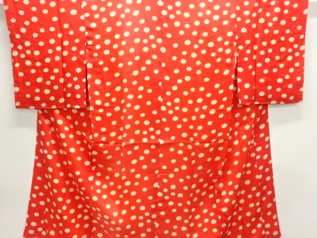 JAPANESE KIMONO / ANTIQUE JUBAN / SILK / KINSHA / FLOWERS